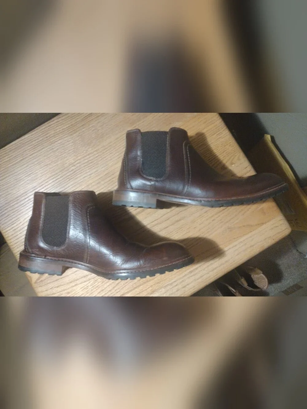 JOHNSTON & MURPHY Men's Size 8.5 Leather Upton Chelsea Style. VG Condition